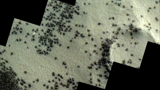 spiders on mars? experts reveal truth about bizarre photos captured by spacecraft