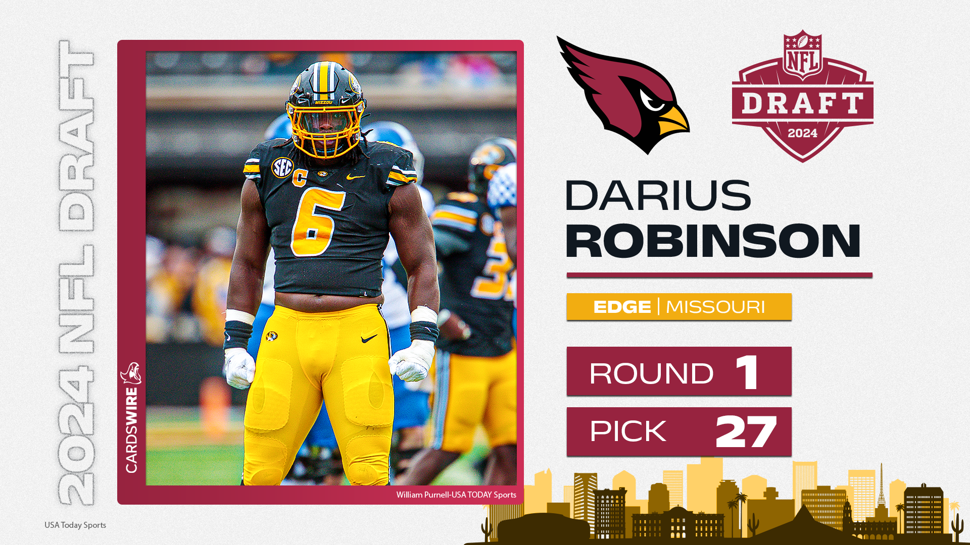 Instant 2024 NFL Draft Grades: Arizona Cardinals Select Darius Robinson ...