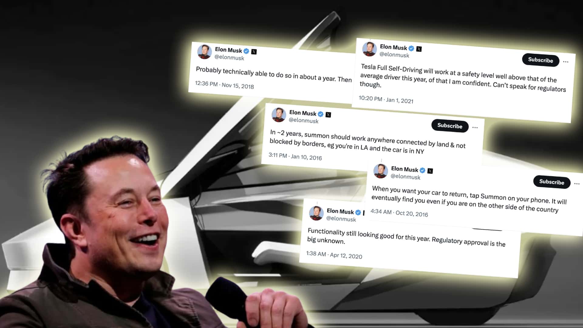 elon musk's self-driving promises are getting old