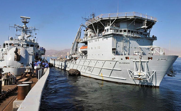 Royal Navy: Falklands repair ship RFA Diligence which was Portsmouth ...