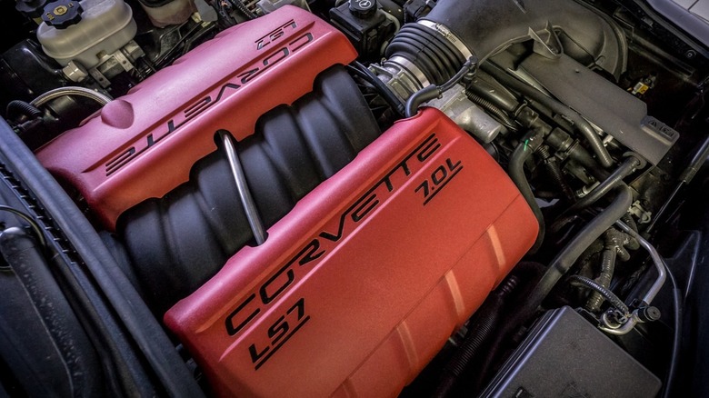 how much hp does a c6 corvette with a ls7 engine have & why were they discontinued?