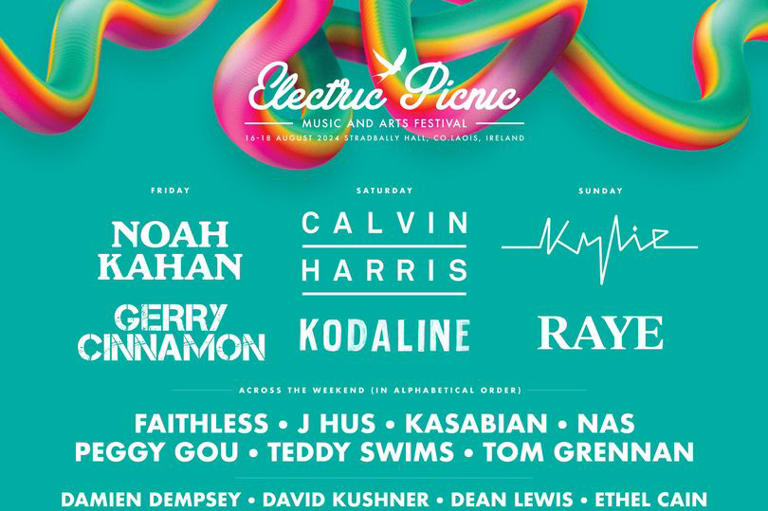 Electric Picnic 2024 line-up revealed with Kylie Minogue and Calvin ...