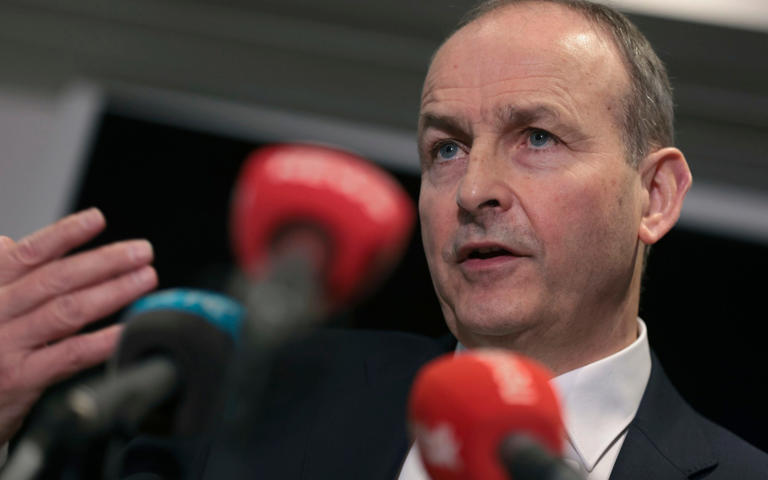 Micheál Martin, Ireland's deputy prime minister, blames the Rwanda plan for an increase in asylum seekers - Oliver Contreras/PA