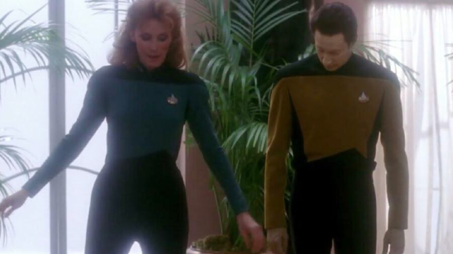 <p>For example, her snarky back and forth with Q in “Deja Q” is perfect, made even better by the fact that Gates McFadden and John de Lancie were already good friends before getting cast in Star Trek: The Next Generation. In “Data’s Day,” she is amusingly captivating as she teaches Data how to tap dance (using her own killer dance skills, by the way). And while not written as a comedy, McFadden makes “Sub Rosa” (the ep where Dr. Crusher can’t stop banging a ghost man who lives in a candle) hilarious, especially with lines like “I did fall asleep reading a particularly erotic chapter in my grandmother’s journal.”</p>