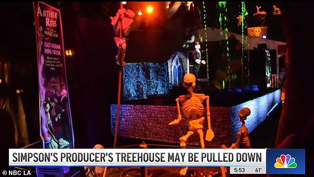 the simpsons' animator is forced to take down three-story treehouse
