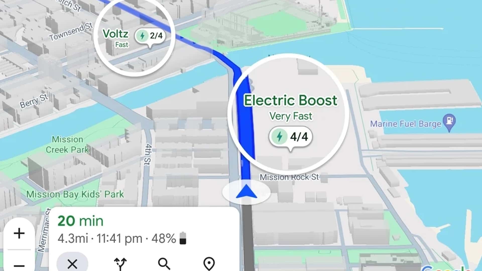 google maps, elektrikli araçlara uygun bir özellik geliştiriyor