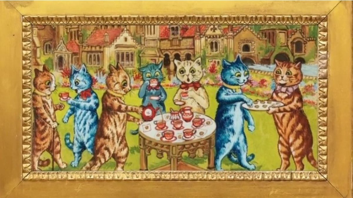 gatti antropomorfi: il mondo magico dei disegni dell'artista louis wain