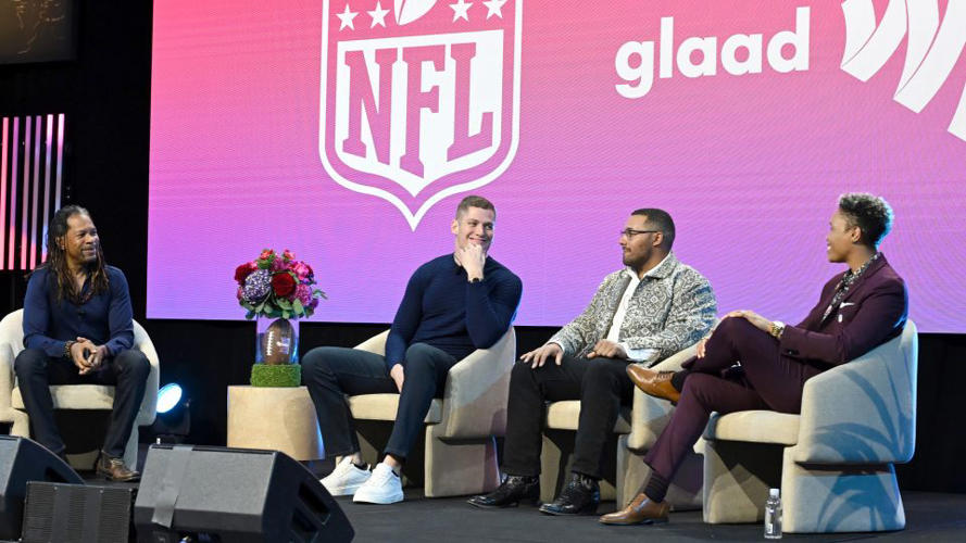 ‘There are kids … who’d rather be dead than gay,’ says former NFL star Carl Nassib who was first active player to publicly identify sexuality