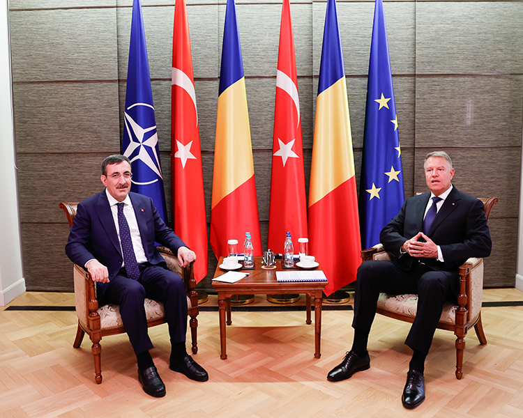 romanya cumhurbaşkanı iohannis, cumhurbaşkanı yardımcısı yılmaz'ı kabul etti