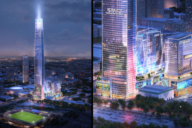 Hyatt hotels proposed for what would be the tallest US tower ... in ...