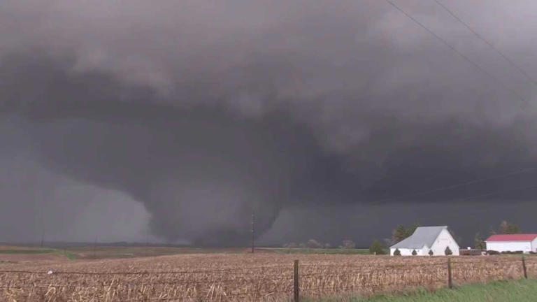 Video: Large Tornado Rips Through Southwest Iowa