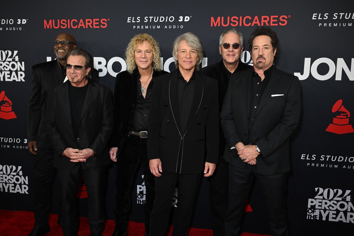 <p>Bon Jovi was founded in 1983 in Sayerville, NJ, and was comprised of Jon Bon Jovi (frontman, lead songwriter, vocals, and guitar), <a href="https://www.sheknows.com/tags/richie-sambora/">Richie Sambora</a> (songwriter and guitar), Tico Torres (drums), Alec John Such and later Hugh McDonald (bass), and David Bryan (keyboards and cascading curls).</p> <p>The band soon found unparalleled success by blending hard rock with undeniable pop hooks.</p>
