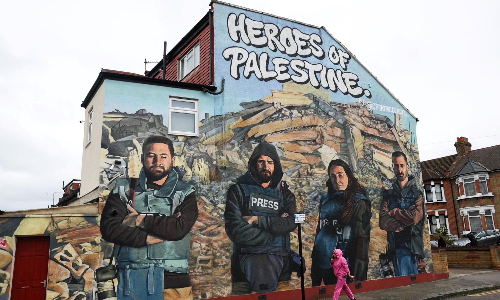 ‘it’s an expression of emotion’: pro-palestine mural under review by london council