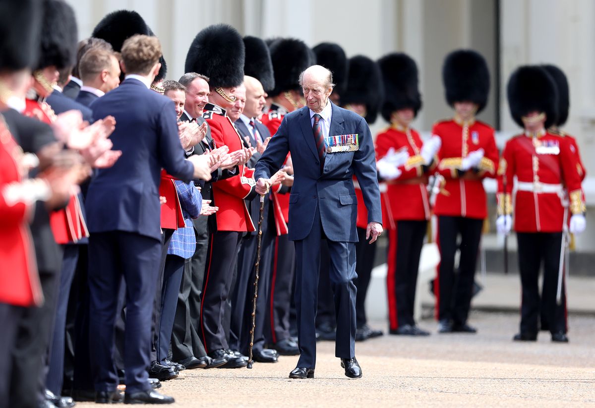 <p>The Duke of Kent undertook his last engagement as Colonel of the Scots Guards, a position that was passed on to the Duke of Edinburgh.</p>