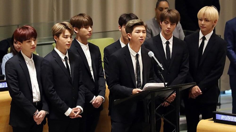 In September 2018, BTS delivered a powerful speech at the United Nations General Assembly, becoming the first K-pop act to do so. They addressed the importance of self-love and empowerment, inspiring millions around the world with their message of positivity and hope.]]>
