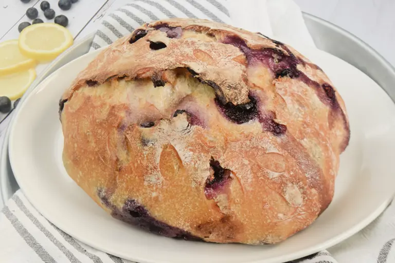 Simple Lemon Blueberry Sweet Sourdough Bread Recipe