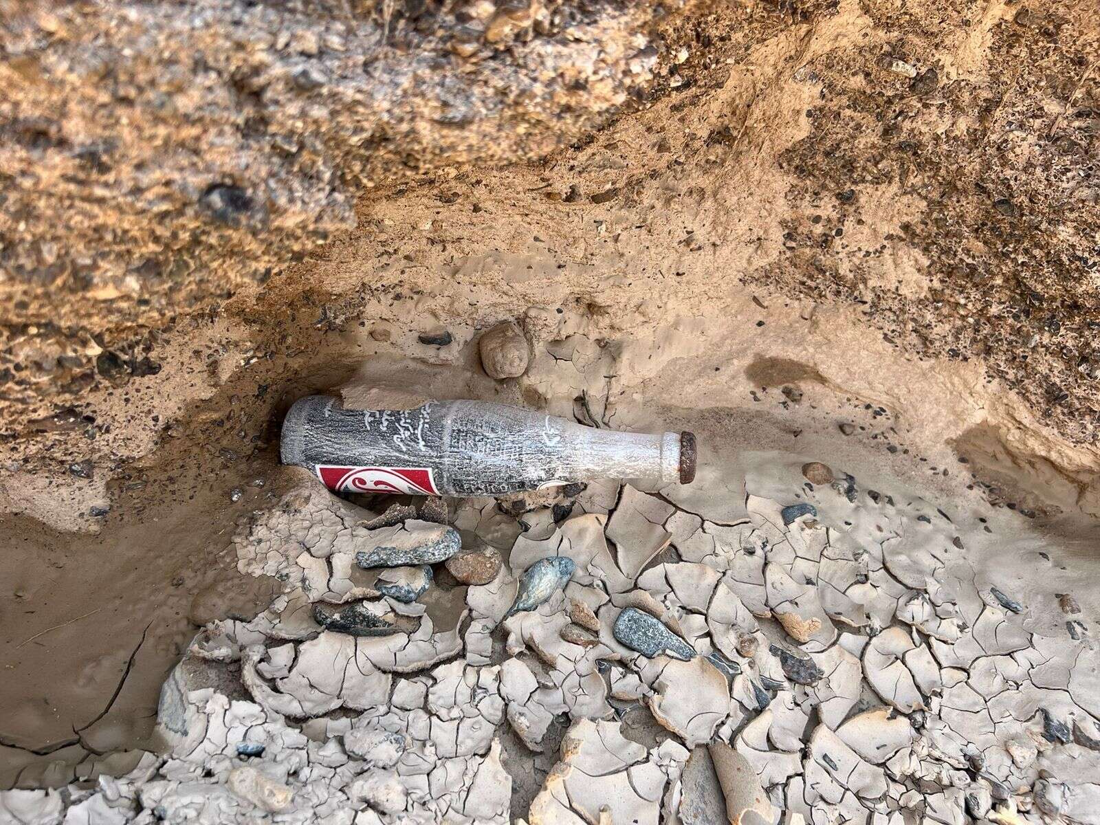 look: uae resident finds rare vintage soft drink bottle after recent rains