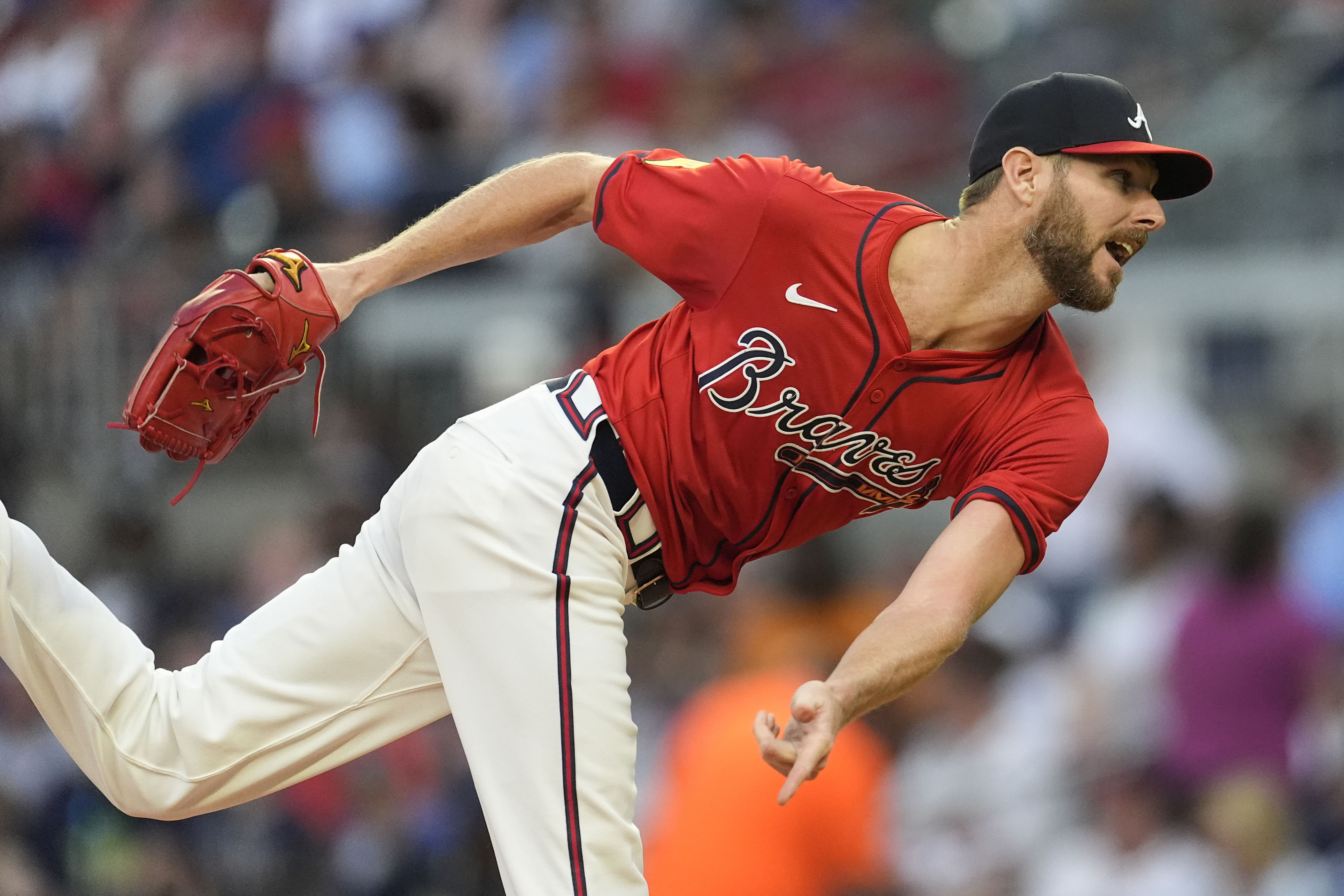 chris sale sailing along for first-place braves, hoping for injury-free season