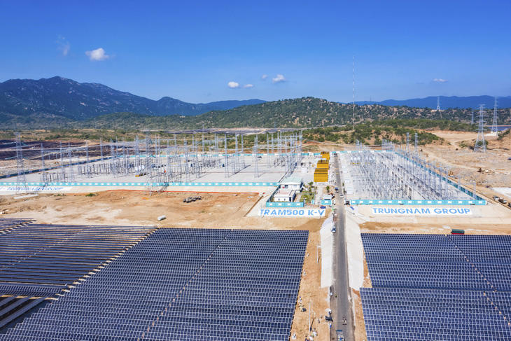 Dự án điện mặt trời và trạm 500kV của Trung Nam Thuận Nam - Ảnh: T.NAM