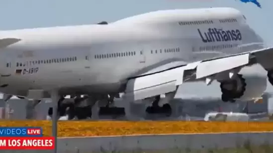 boeing 747-8 bounces twice along runway, video captures 'roughest landing' ever: watch
