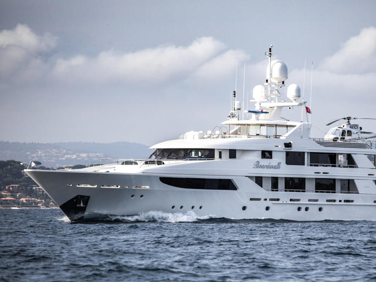Take a look at the superyacht the Jefferies CEO just bought from the Houston Rockets' billionaire owner