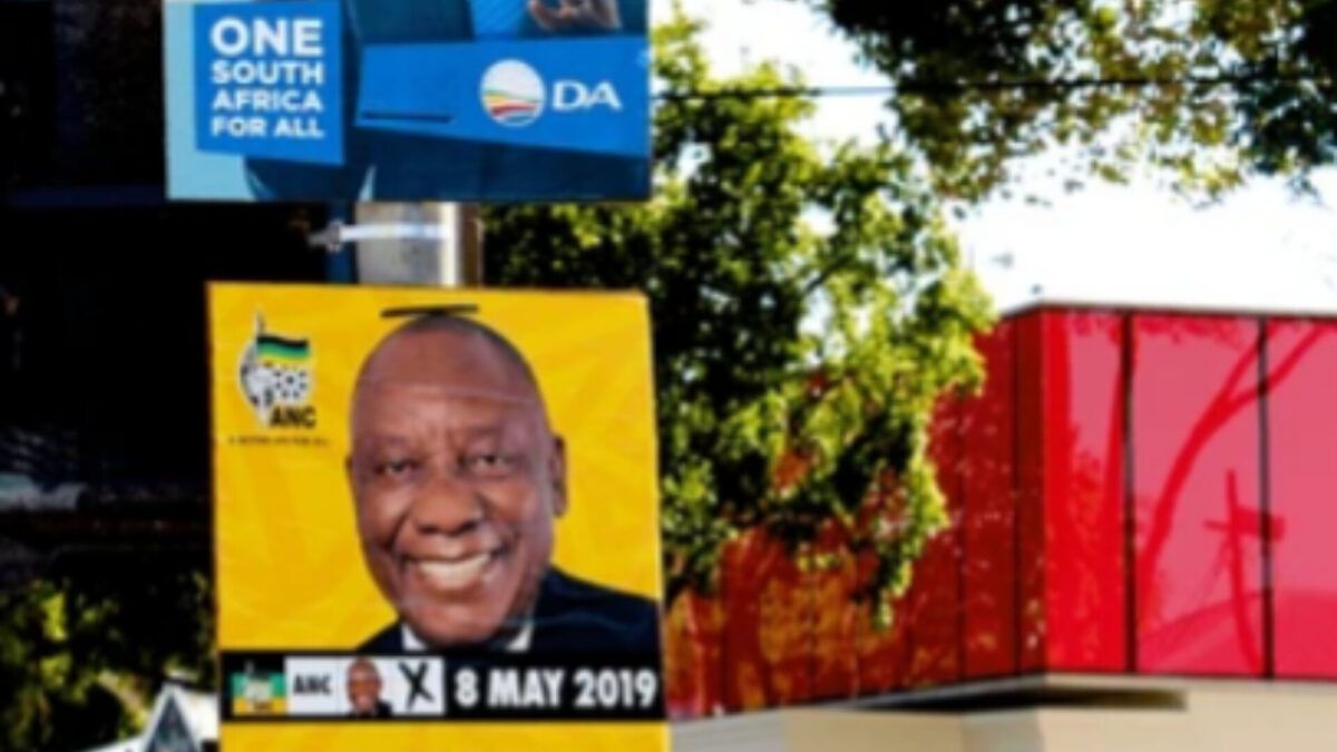 eskom says it’s illegal to put up election posters on its infrastructure