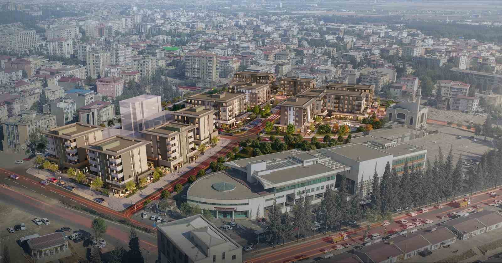 kahramanmaraş’ta kentsel tasarım projesi sürüyor, inşaatlar yükseliyor