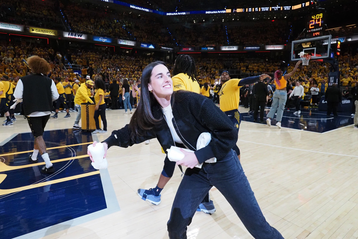 Video Of Caitlin Clark, Young Fan Goes Viral At NBA Playoff Game On Saturday