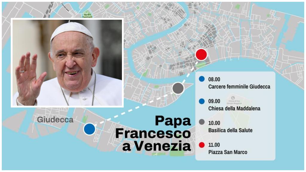 il papa a venezia, come seguire la visita del 28 aprile: programma e orari