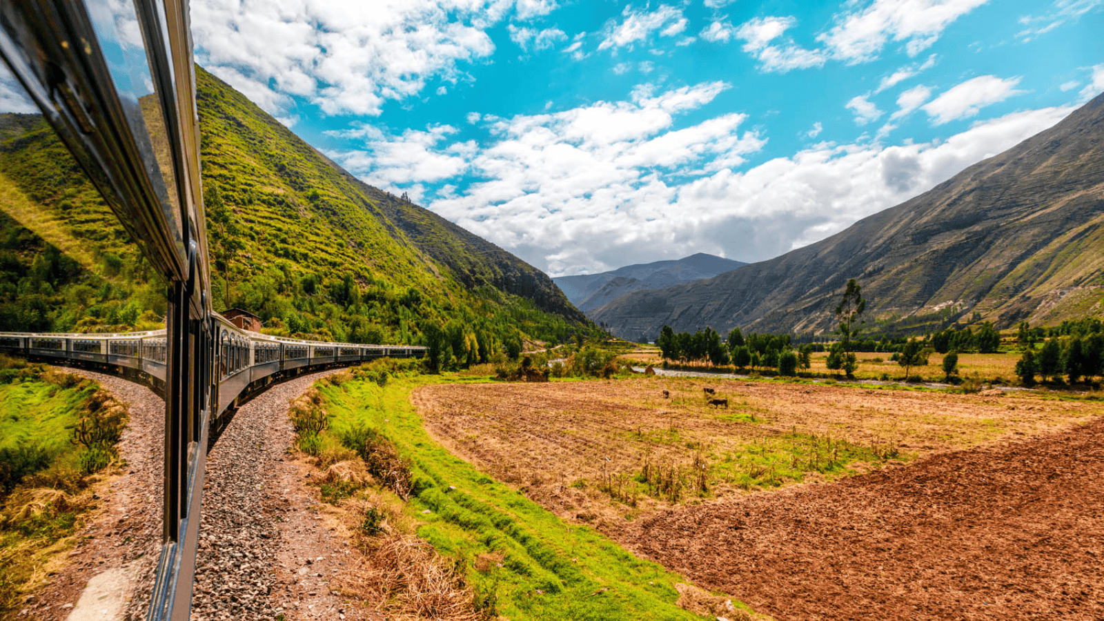 <p>Consider booking a ride on the <a href="https://www.belmond.com/trains/south-america/peru/belmond-andean-explorer/" rel="nofollow external noopener noreferrer">Andean Explorer</a> during your next trip to Peru. The Andean Explorer is a luxurious South American train highlighting spectacular Peruvian sights like Cusco and Lake Titicaca.</p><p>Each journey aboard the Andean Explorer promises an unbelievable adventure. Travel through the breathtaking Andes Mountains and create priceless memories. Along the way, you’ll have the opportunity to visit historically significant sites and charming Peruvian towns.</p>
