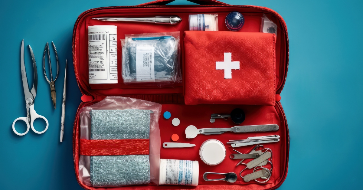 <p> Put together your own mini-emergency kit for all other random instances. Along with a true emergency first-aid kit, pack other random bits that may be handy in a pinch. </p> <p> This includes stain-removing pens for your clothes, duct tape for random items breaking or needing to be patched, tampons, a sewing/mending kit, and more.  </p>