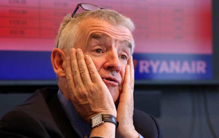Michael O'Leary has hit back at criticism over lucrative payouts for corporate bosses - Hollie Adams/Bloomberg