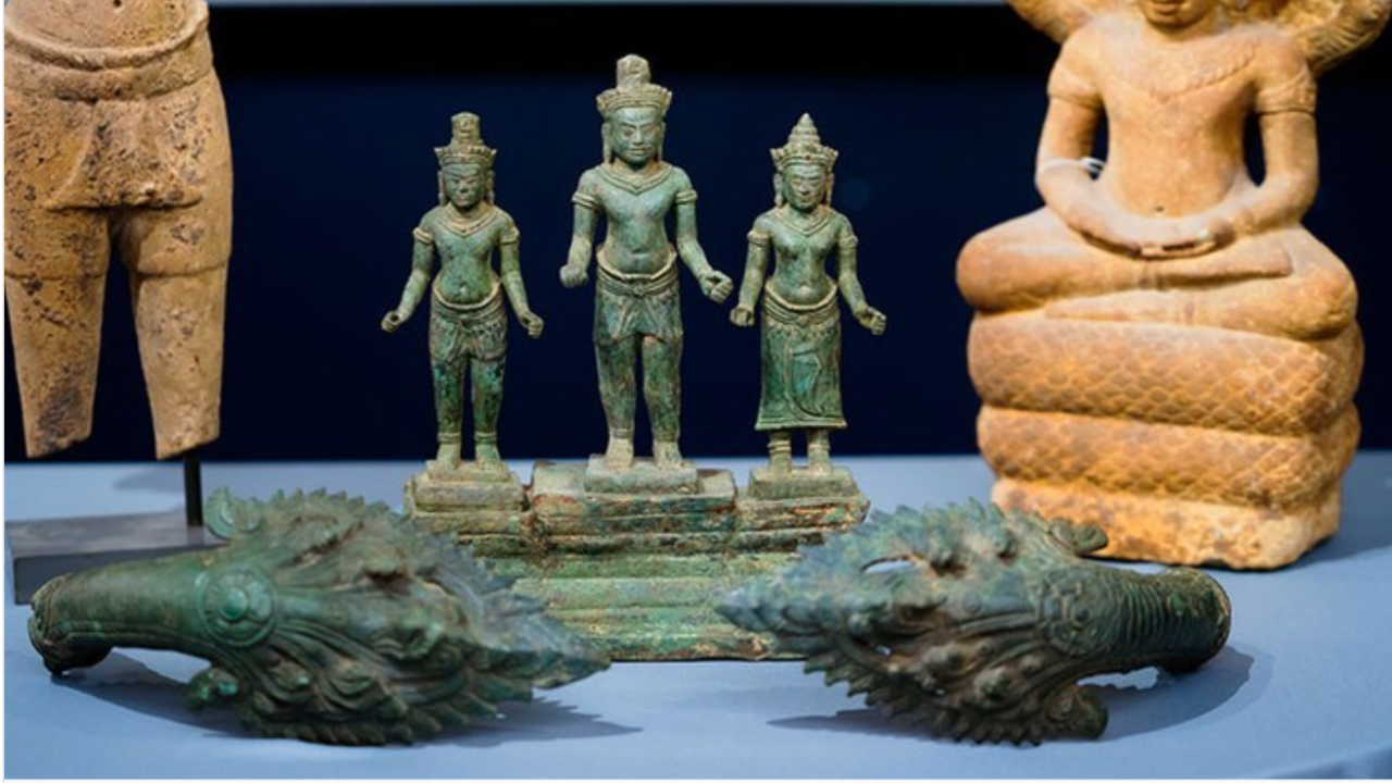 us returns ancient 'shiva triad' to cambodia amongst other stolen artifacts worth $3 million