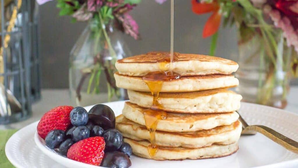 <p>When we think of pancakes, the iconic image is of a tall stack of super-fluffy pancakes. This is the recipe you dream of – and it just happens to be gluten-free! <strong>Get the recipe for <a href="https://www.fodmapeveryday.com/recipes/low-fodmap-fluffy-pancakes/">Gluten-Free Fluffy Pancakes.</a></strong></p>
