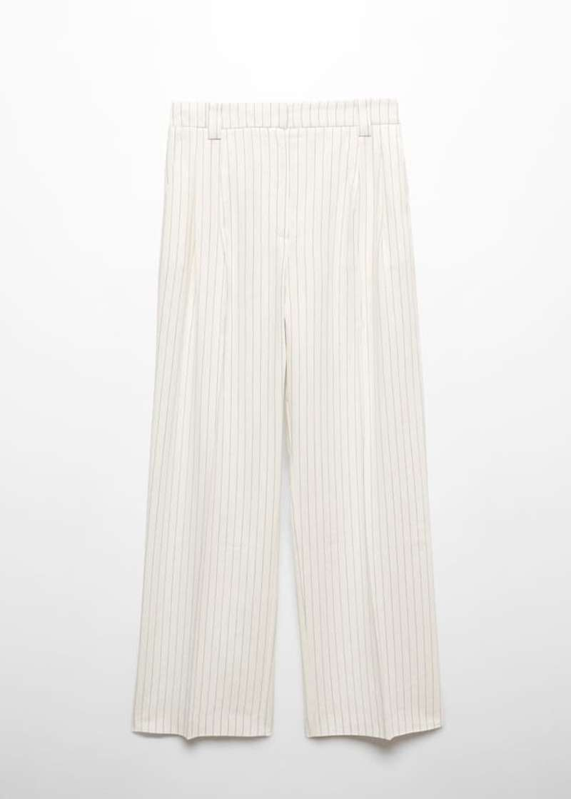 5 pantalones blancos de mango para llevar con alpargatas en primavera: no marcan ni transparentan.