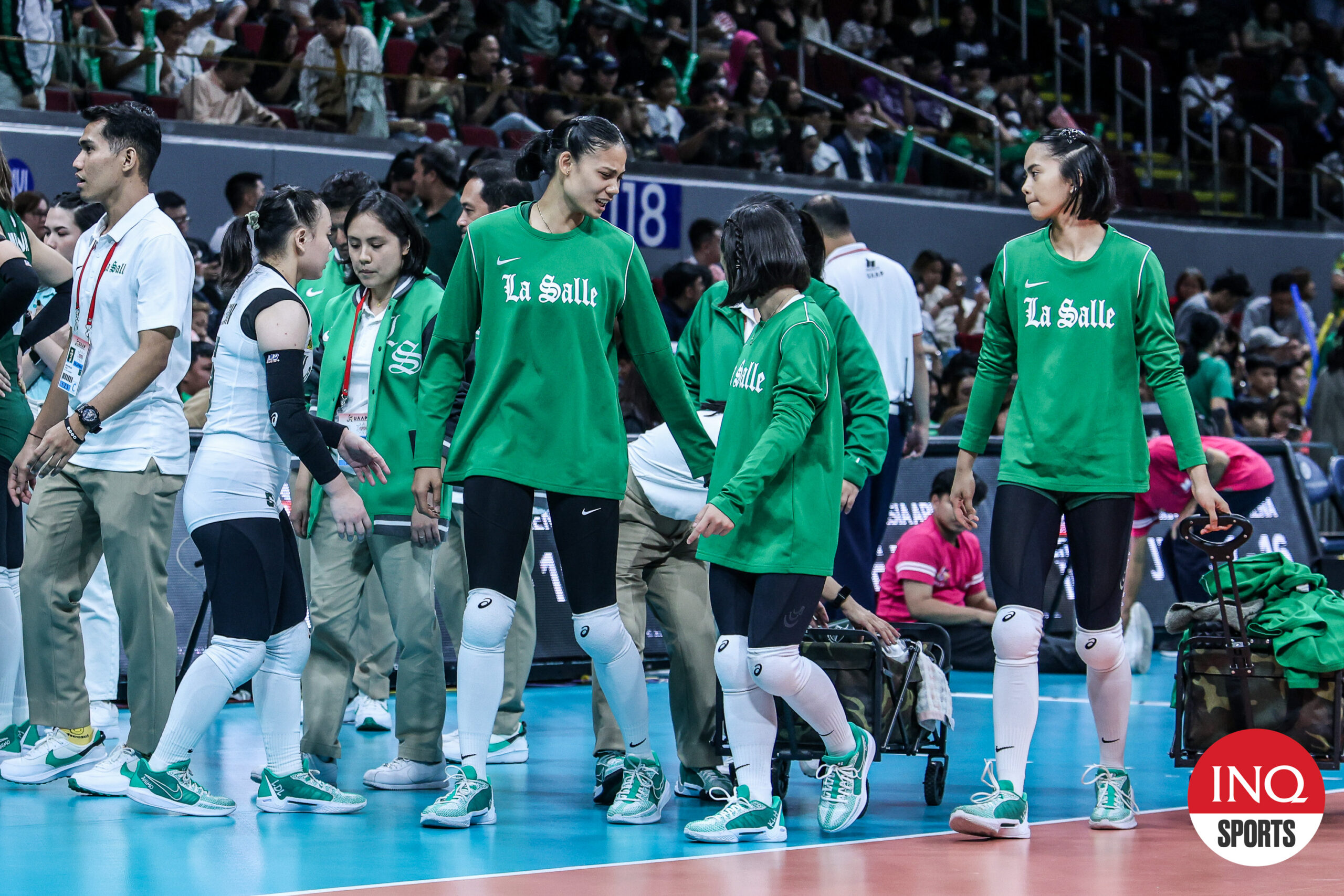 uaap volleyball: angel canino returns to action for la salle