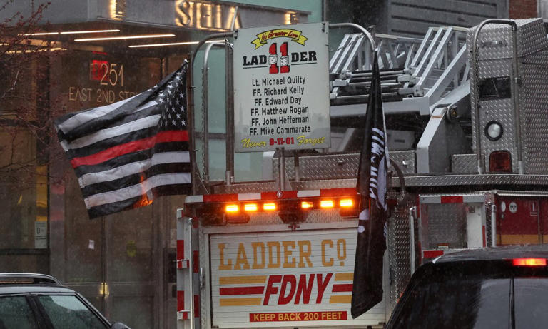 Defying lefties, NYC pol gives NYPD, FDNY flags honoring fallen heroes