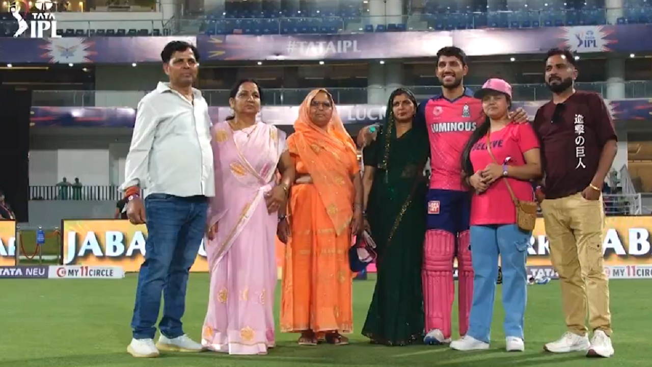 dhruv jurel celebrates 1st ipl fifty with family, video goes viral – watch