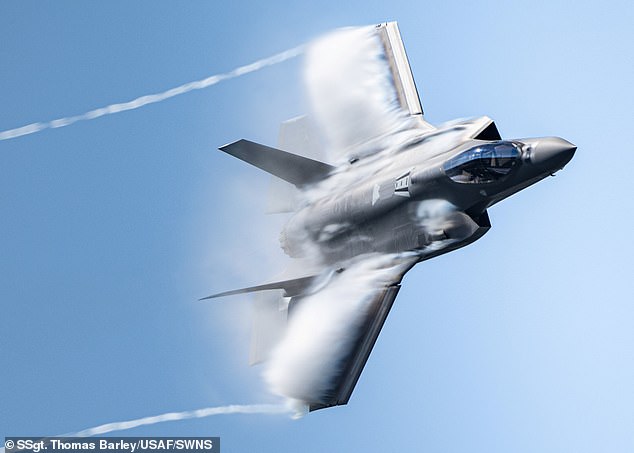 raf stealth fighter jet's 290mph near miss with drone at 14,500ft