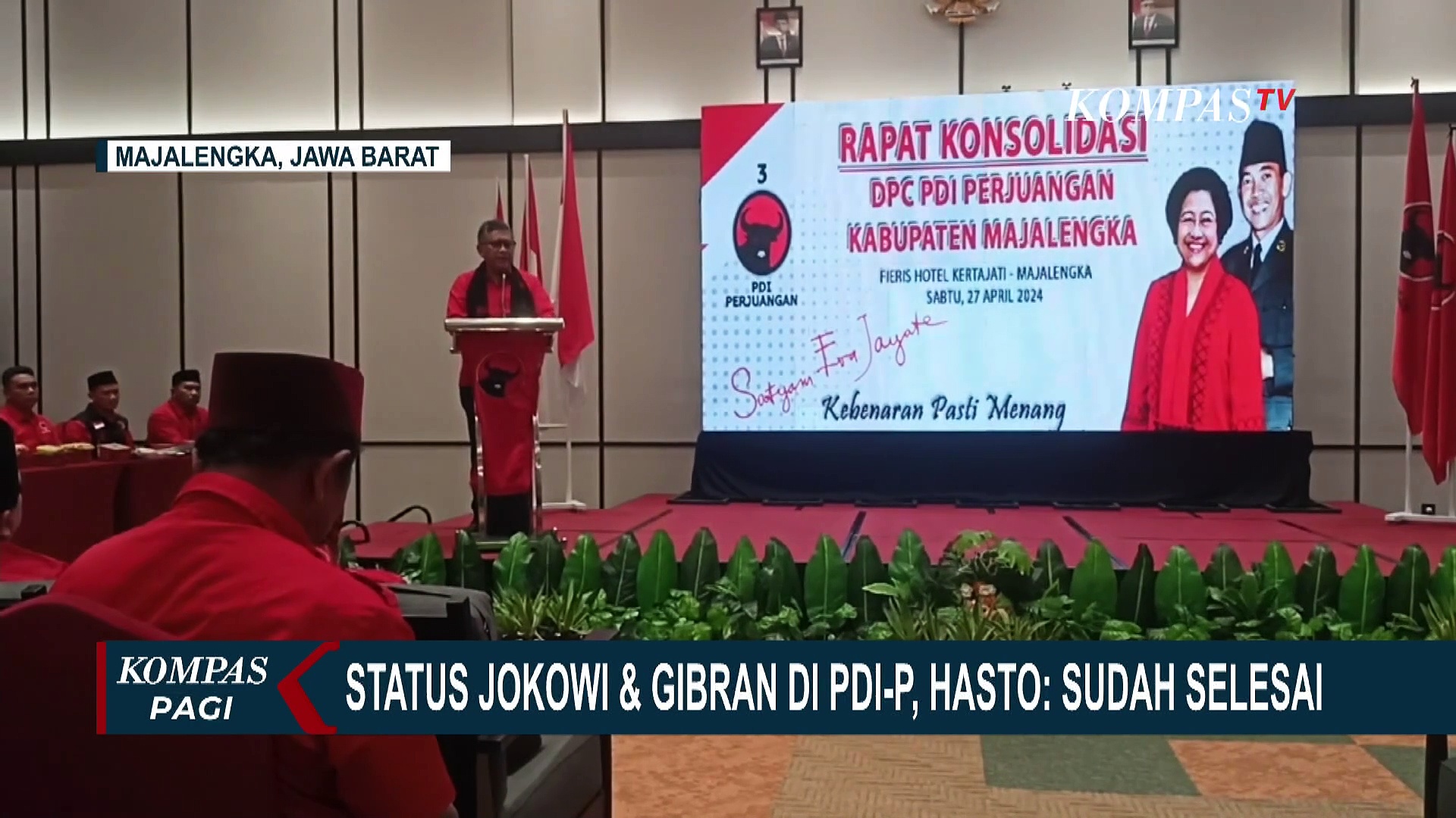 Kata Hasto Soal Status Jokowi Dan Gibran Di PDIP: Sudah Selesai