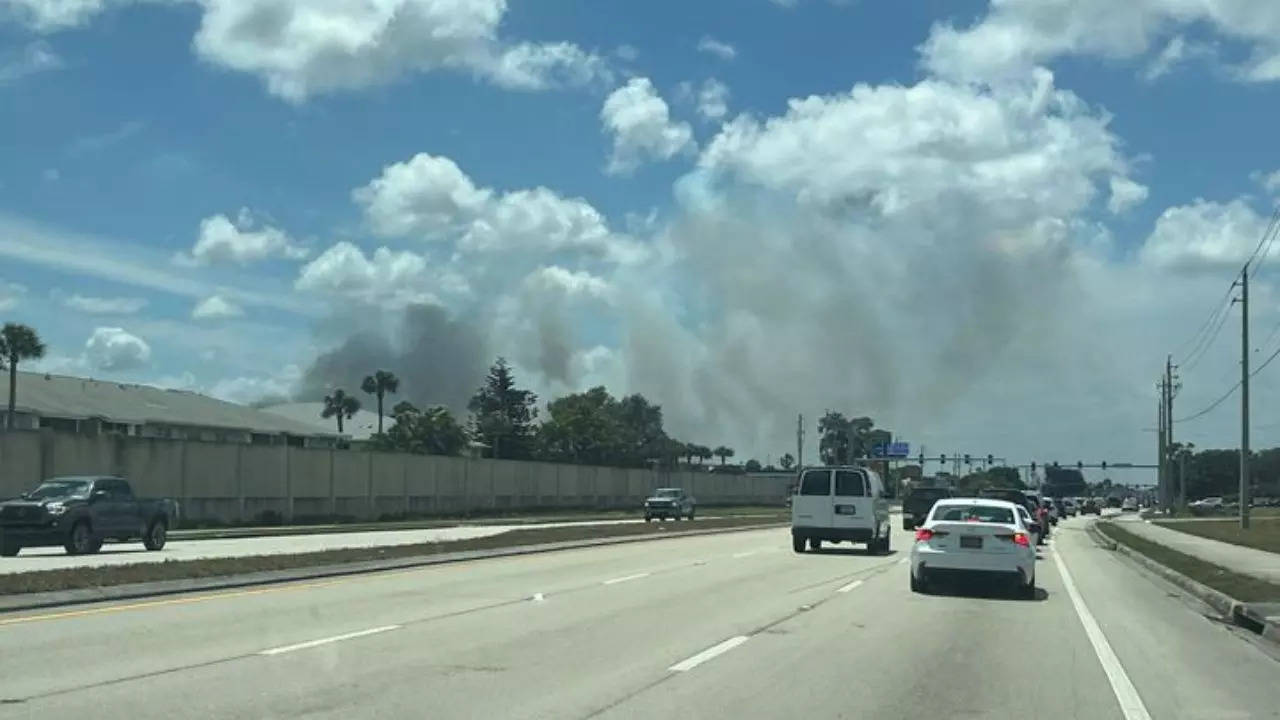 palm bay fire: large blaze at us space force malabar annex in florida