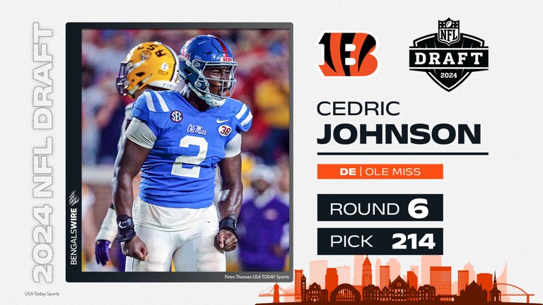 Bengals select Ole Miss DE Cedric Johnson in sixth round, 214th overall