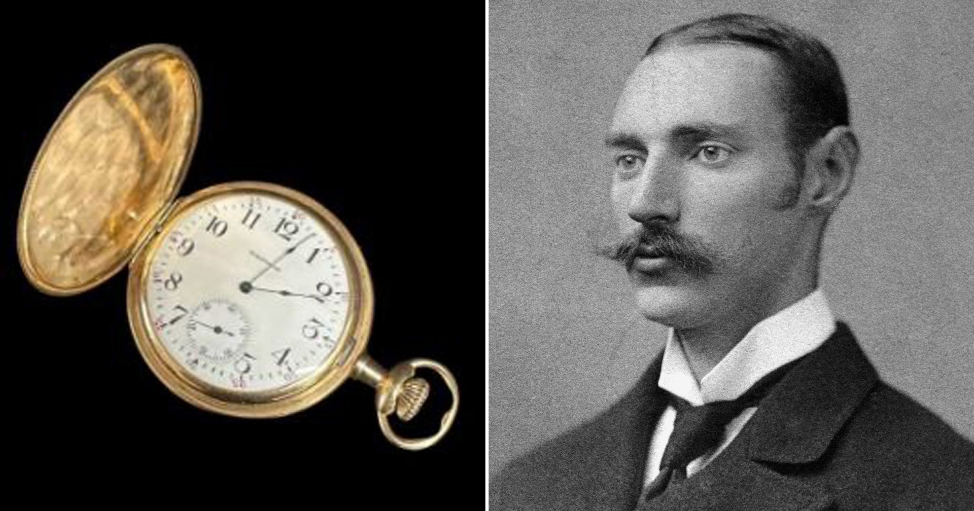 gold pocketwatch belonging to titanic's richest passenger sells for £1,175,000