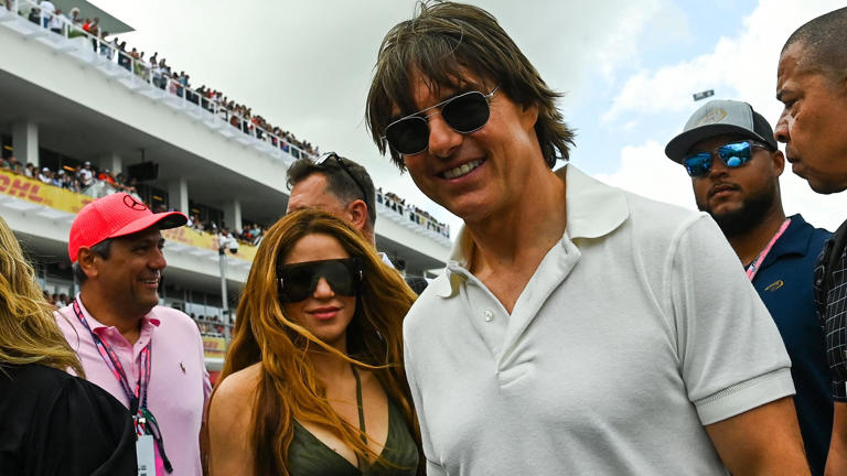 The Miami Grand Prix attracts many celebrities, with actor Tom Cruise and singer Shakira at last year's race