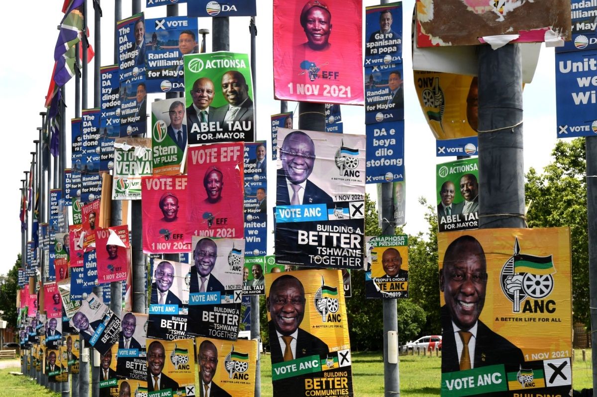 eskom berates political parties over south african election posters