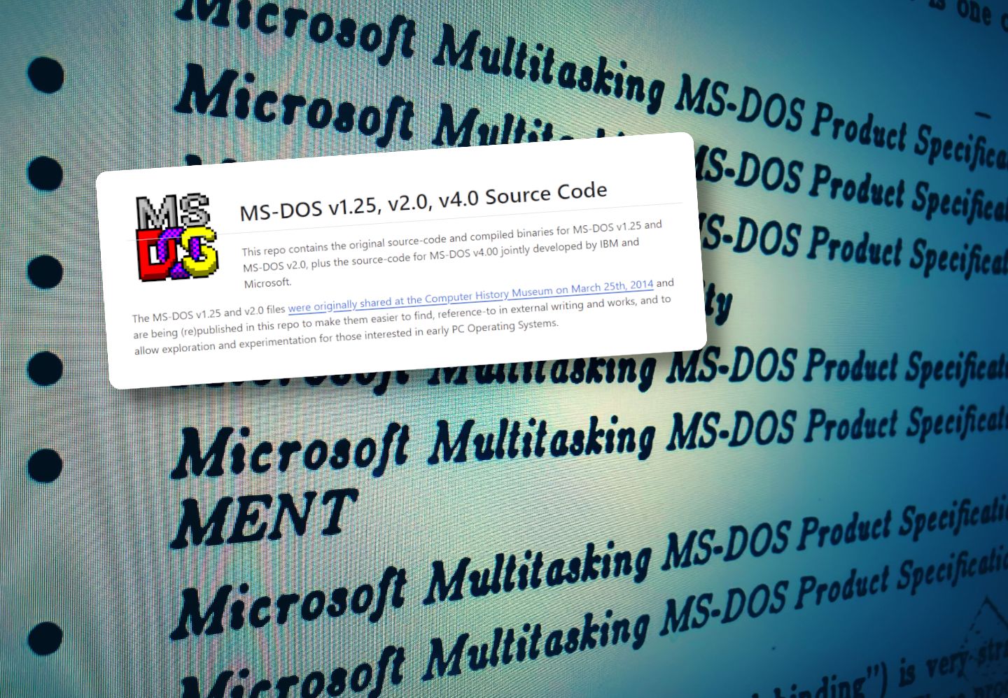 microsoft, ms-dos 4.0: opublikowano kod źródłowy (z niespodzianką)