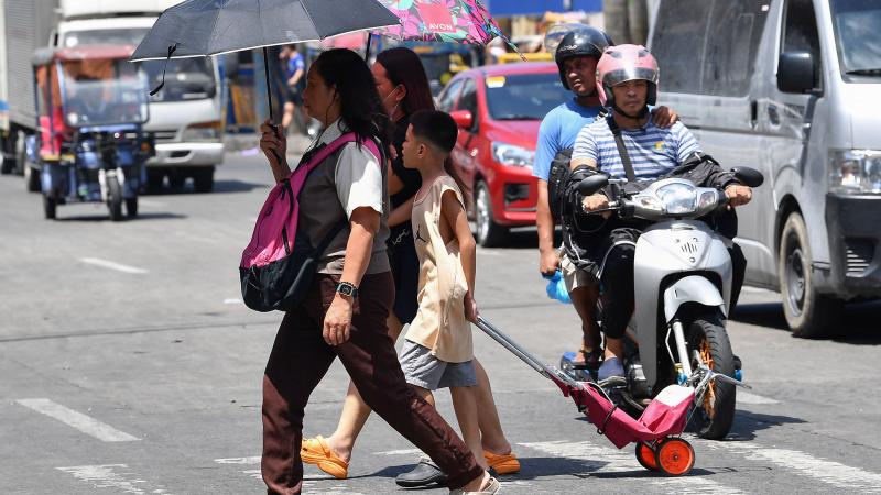 les philippines étouffent après un record de chaleur à 40,3 degrés