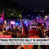 Pro-Palestinian protesters gather outside White House Correspondents’ Dinner<br>