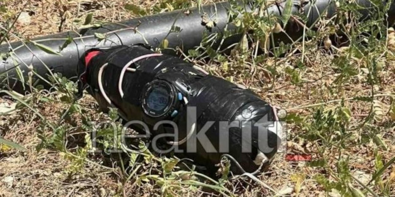 πρωτοφανές περιστατικό στην κρήτη: άφησαν εμπρηστικό μηχανισμό με drone σε επιχείρηση! -δείτε βίντεο