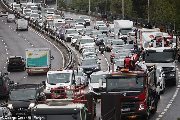 bank holiday travel chaos warning with 16 million cars on roads